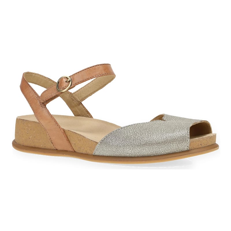 DANSKO WOMEN'S CASS PLATINO/TAN LEATHER