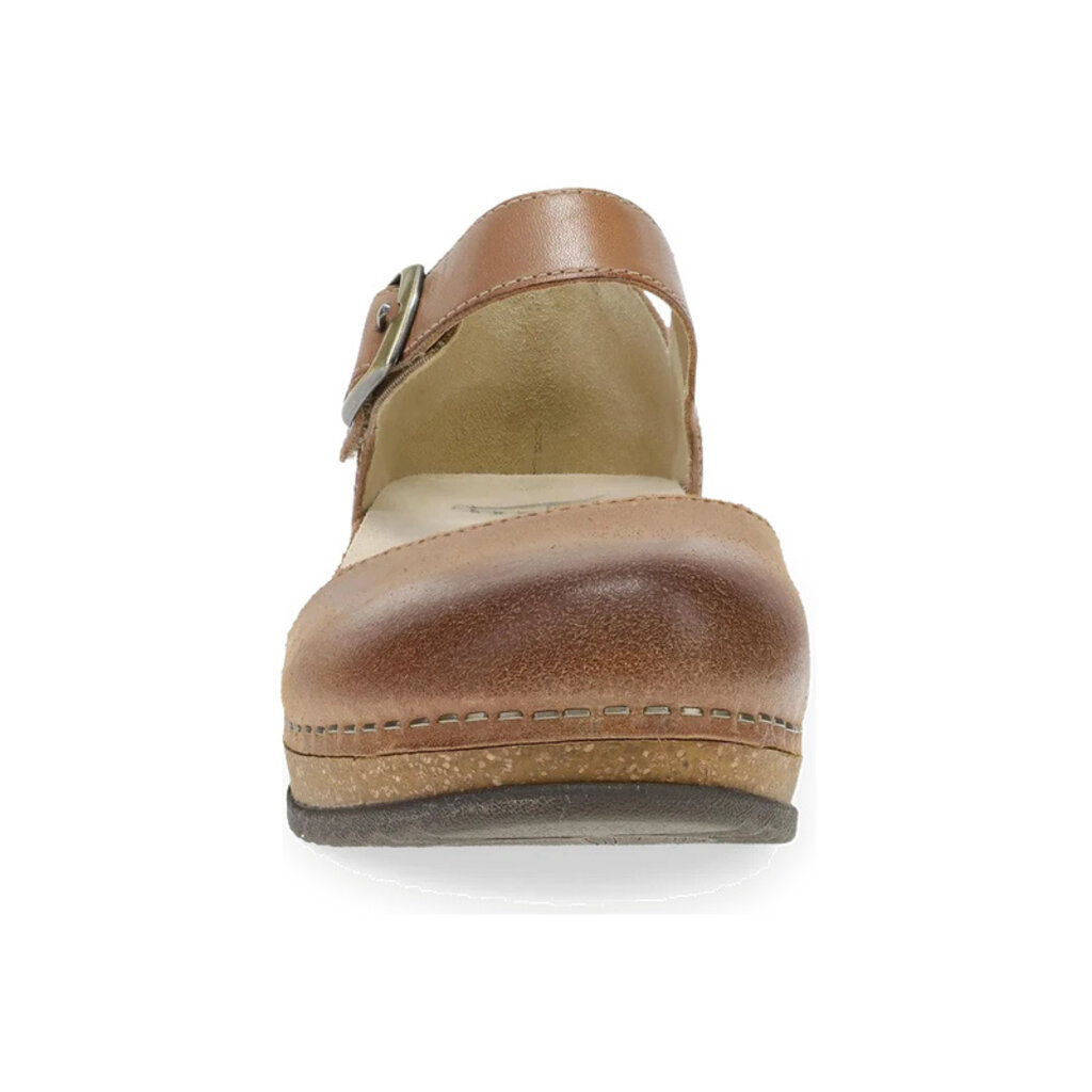 DANSKO WOMEN'S MAE BURNISHED SUEDE-TAN