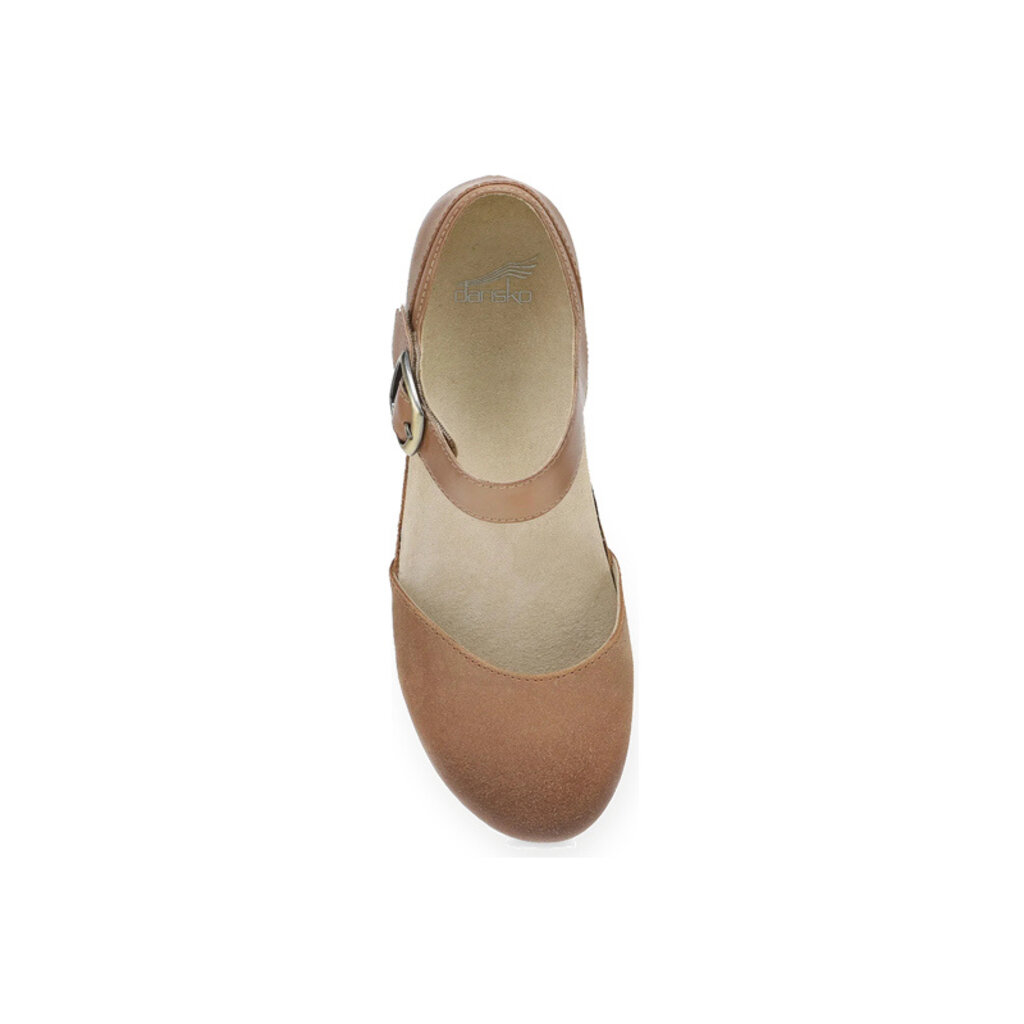 DANSKO WOMEN'S MAE BURNISHED SUEDE-TAN