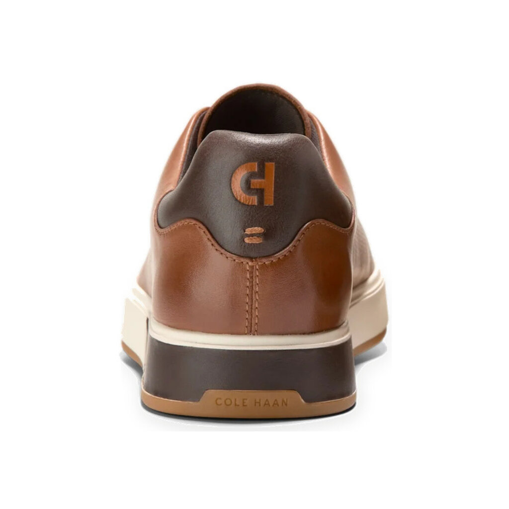 COLE HAAN MEN'S GRANDPRO ANGLEACE SNEAKER-BRITISH TAN/DARK CHOCOLATE/IVORY