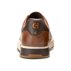 COLE HAAN MEN'S GRANDPRO ANGLEACE SNEAKER-BRITISH TAN/DARK CHOCOLATE/IVORY