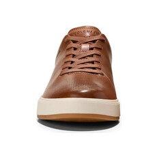 COLE HAAN MEN'S GRANDPRO ANGLEACE SNEAKER-BRITISH TAN/DARK CHOCOLATE/IVORY