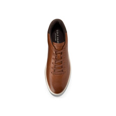 COLE HAAN MEN'S GRANDPRO ANGLEACE SNEAKER-BRITISH TAN/DARK CHOCOLATE/IVORY