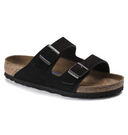 BIRKENSTOCK ARIZONA SOFT FOOTBED SUEDE LEATHER-BLACK SUEDE