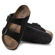 BIRKENSTOCK ARIZONA SOFT FOOTBED SUEDE LEATHER-BLACK SUEDE | BEND SHOE CO