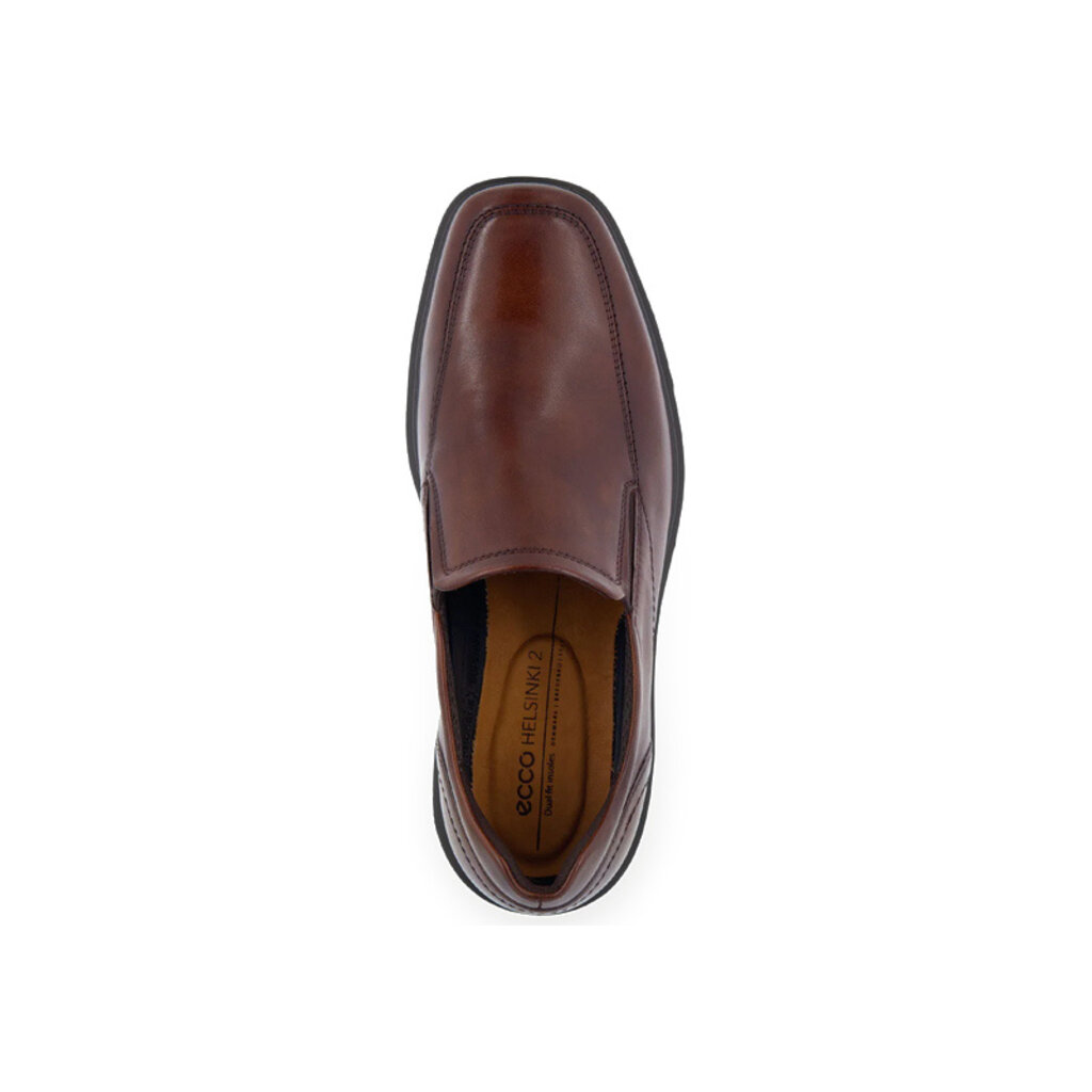 ECCO MEN'S HELSINKI 2.0 APRON TOE SLIP-ON-COGNAC | BEND SHOE CO