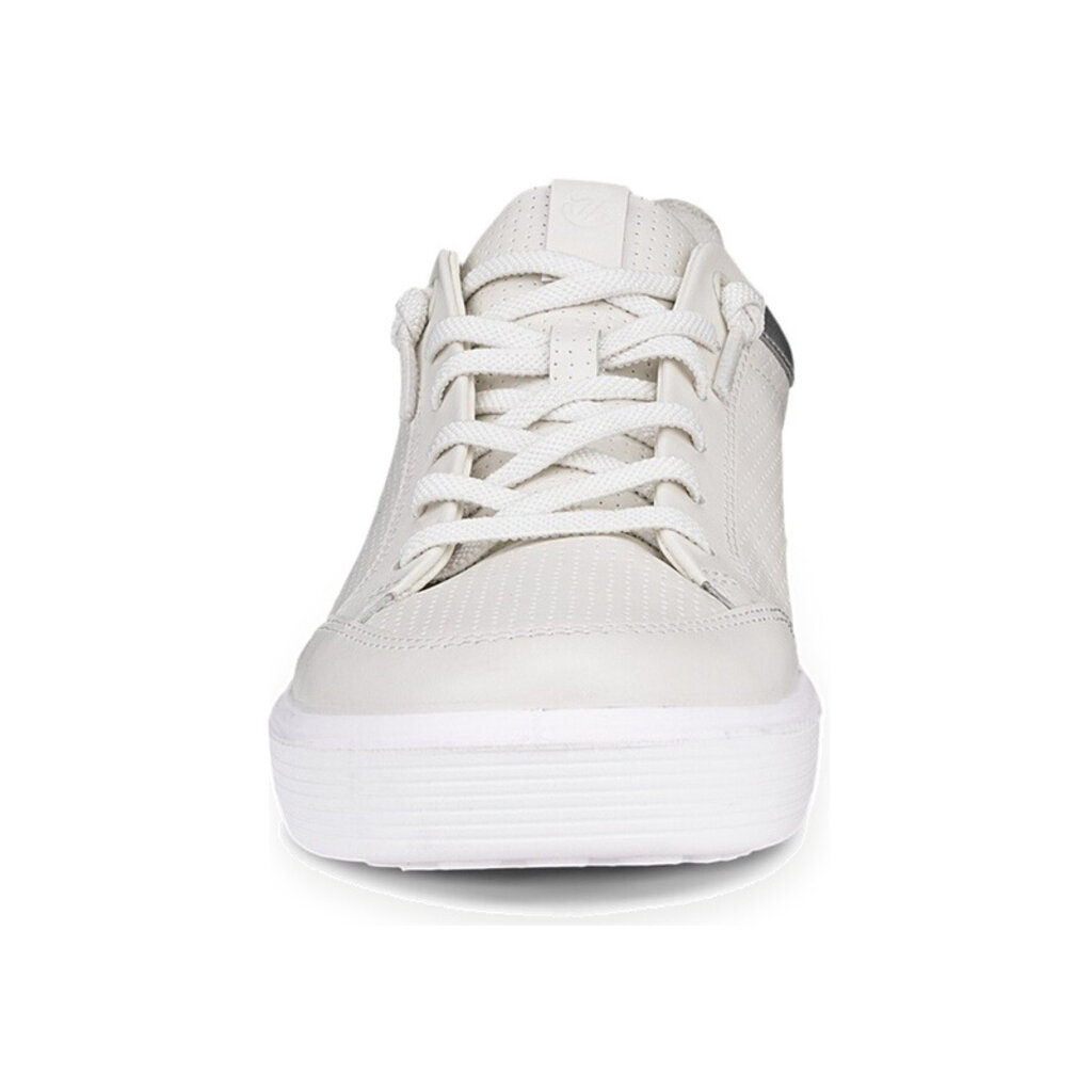 ECCO WOMEN'S SOFT 60 SNEAKER-WHITE/PURE SILVER | BEND SHOE CO