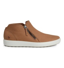 ECCO WOMEN'S SOFT 7 SIDE ZIP BOOTIE-CASHMERE