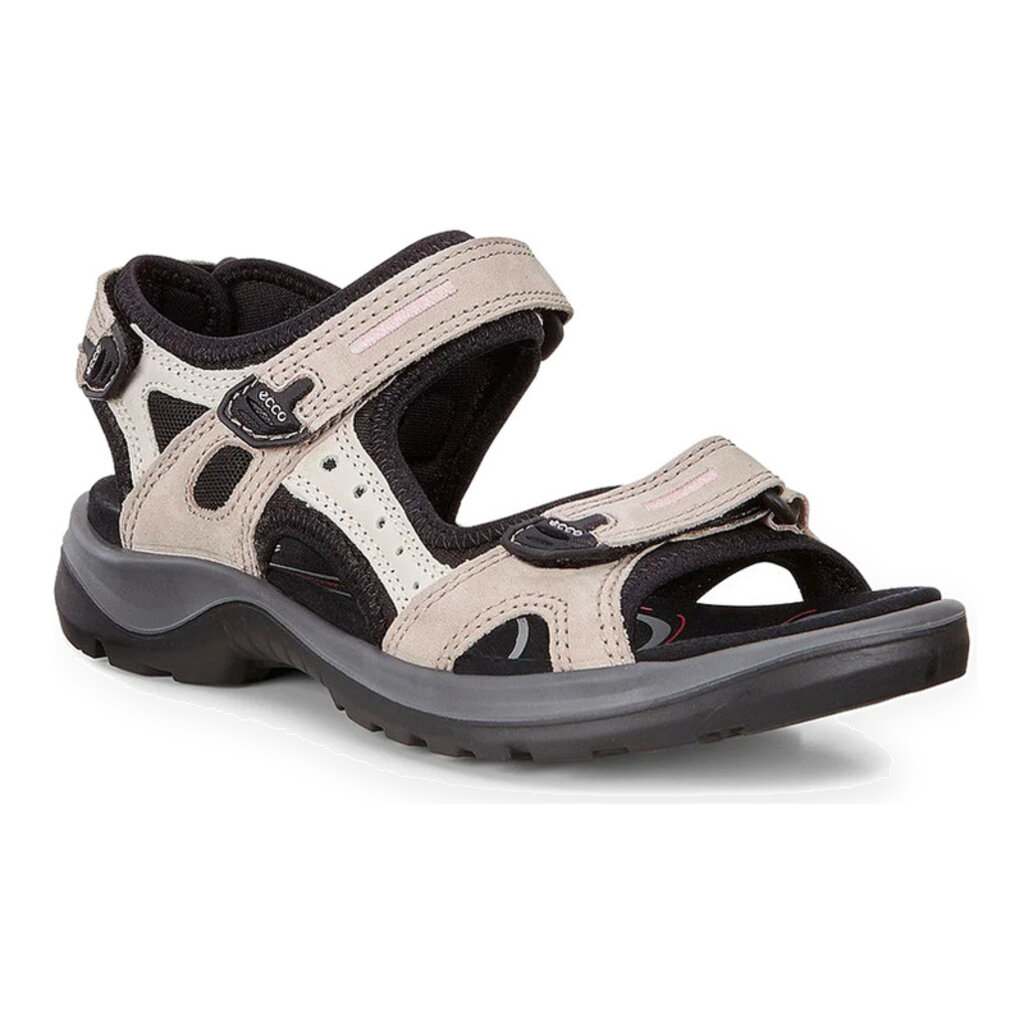 ECCO WOMEN'S YUCATAN SANDAL-ATMOSPHERE/ICE W/BLACK | BEND SHOE CO