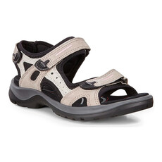 ECCO WOMEN'S YUCATAN SANDAL-ATMOSPHERE/ICE W/BLACK | BEND SHOE CO