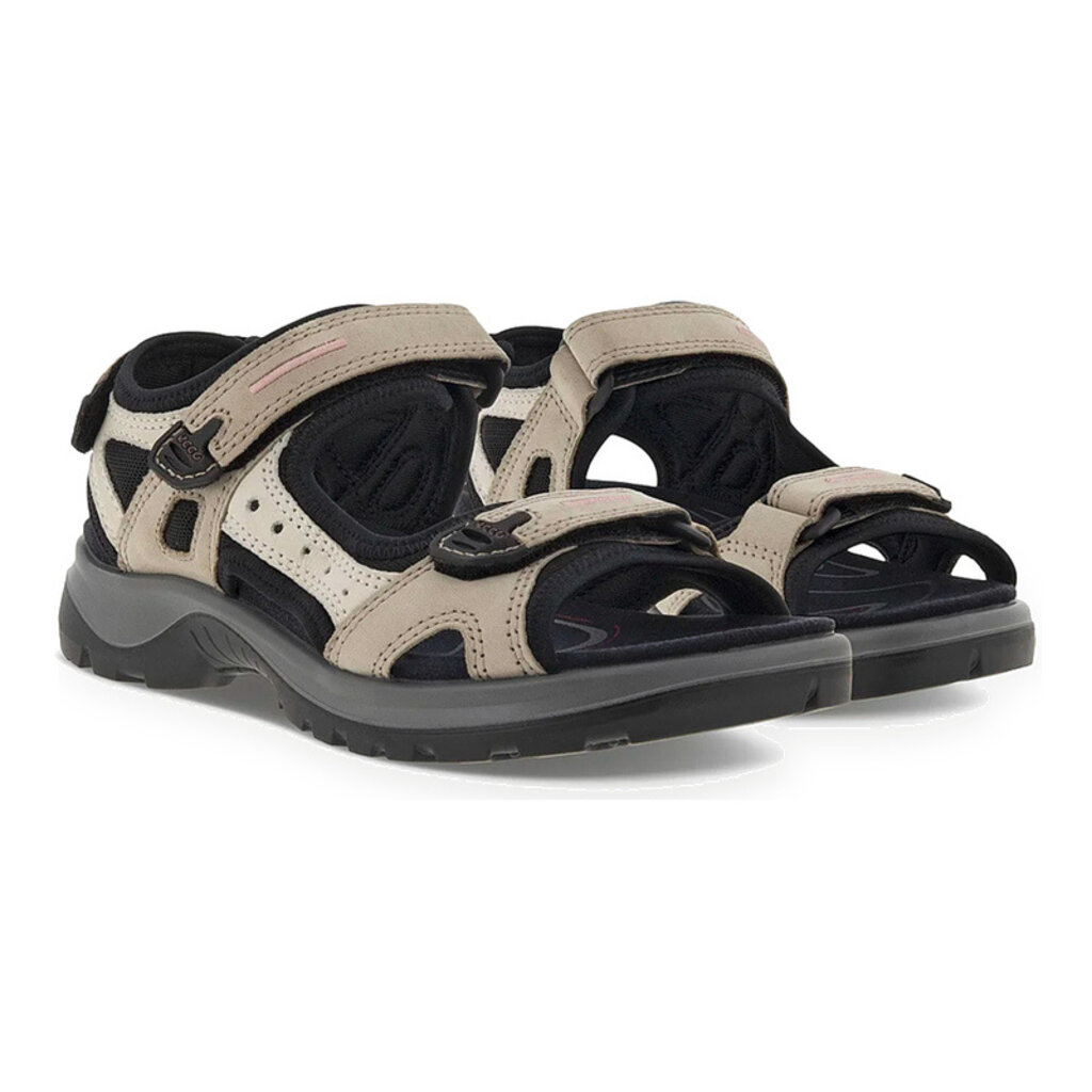 ECCO WOMEN'S YUCATAN SANDAL-ATMOSPHERE/ICE W/BLACK | BEND SHOE CO