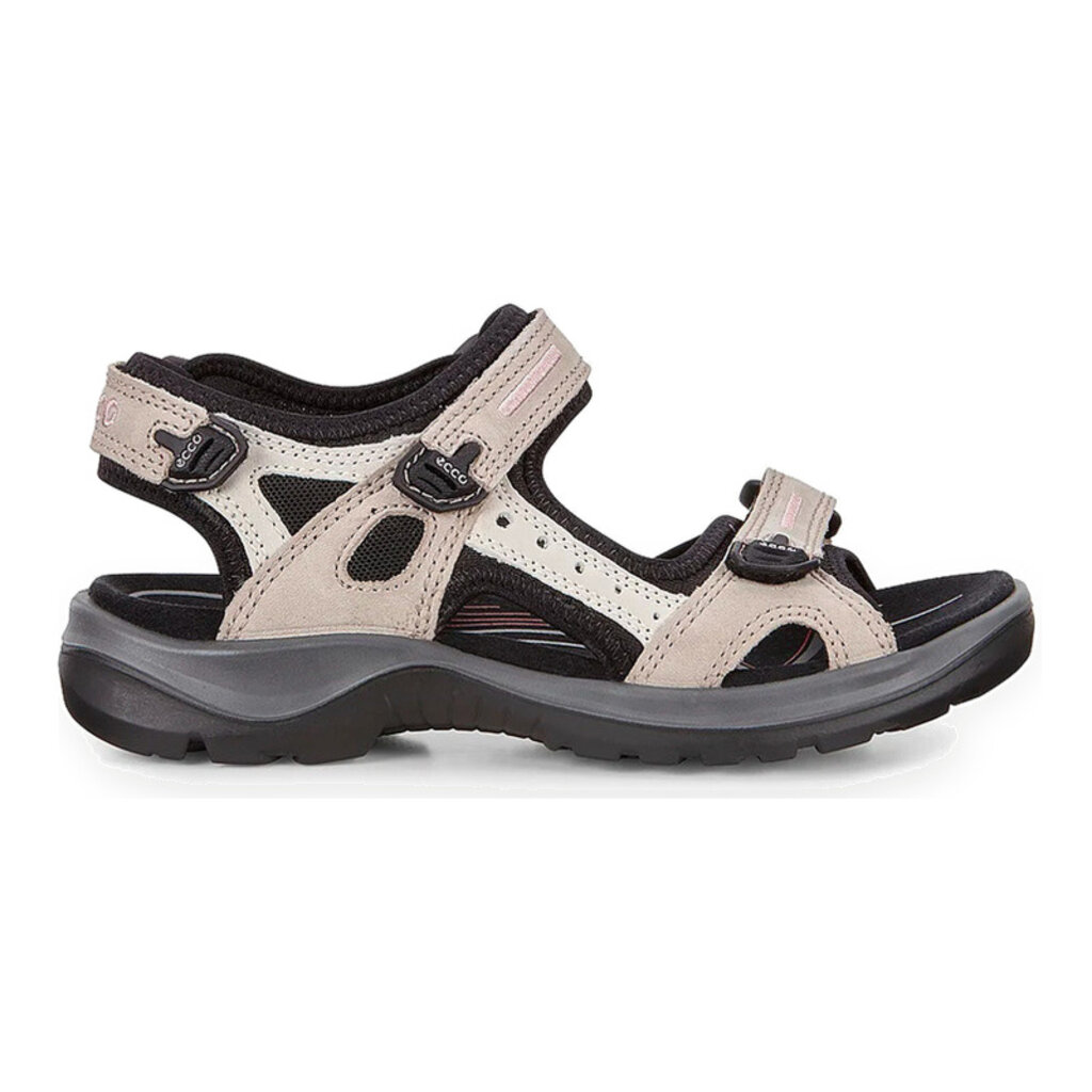ECCO WOMEN'S YUCATAN SANDAL-ATMOSPHERE/ICE W/BLACK | BEND SHOE CO