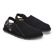 BIRKENSTOCK LUTRY SUEDE BLACK | BEND SHOE CO