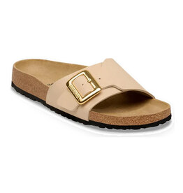 BIRKENSTOCK CATALINA LUXE BUCKLE BIRKO-FLOR PATENT-SAND