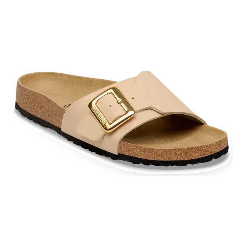 BIRKENSTOCK CATALINA LUXE BUCKLE BIRKO-FLOR PATENT-SAND