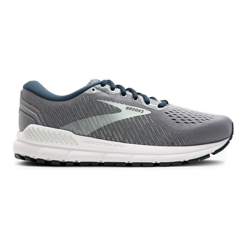BROOKS WOMEN'S ADDICTION GTS 15 GREY/NAVY/AQUA 6.5 D