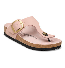 BIRKENSTOCK GIZEH BIG BUCKLE NUBUCK-SOFT PINK