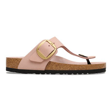 BIRKENSTOCK GIZEH BIG BUCKLE NUBUCK-SOFT PINK | BEND SHOE CO