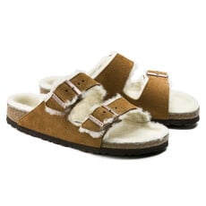 BIRKENSTOCK ARIZONA SHEARLING SUEDE LEATHER-MINK | BEND SHOE CO