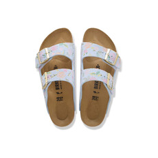 BIRKENSTOCK ARIZONA FLOWERS SUEDE-BABY BLUE | BEND SHOE CO
