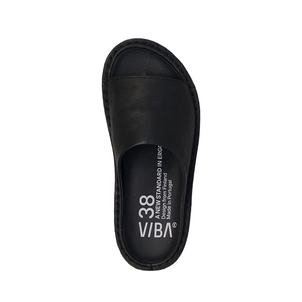 VIBAe SAINT TROPEZ LEATHER PRETO BLACK | BEND SHOE CO
