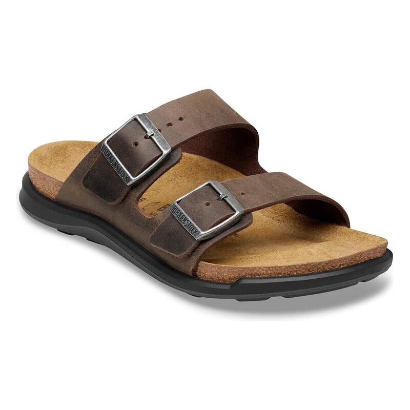 BIRKENSTOCK ARIZONA CROSS TOWN OILED LEATHER-HABANA