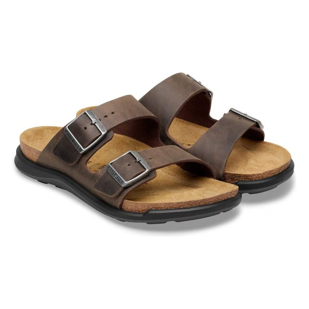 BIRKENSTOCK ARIZONA CROSS TOWN OILED LEATHER-HABANA | BEND SHOE CO