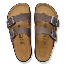 BIRKENSTOCK ARIZONA CROSS TOWN OILED LEATHER-HABANA | BEND SHOE CO