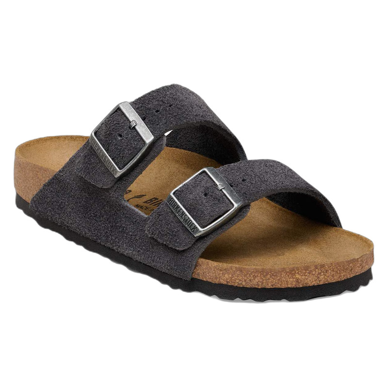 BIRKENSTOCK ARIZONA SUEDE-CHARCOAL