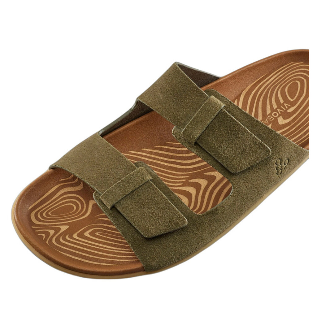 VIVO BAREFOOT WOMEN'S SENSUS YIN SLIDE-DARK OLIVE | BEND SHOE CO