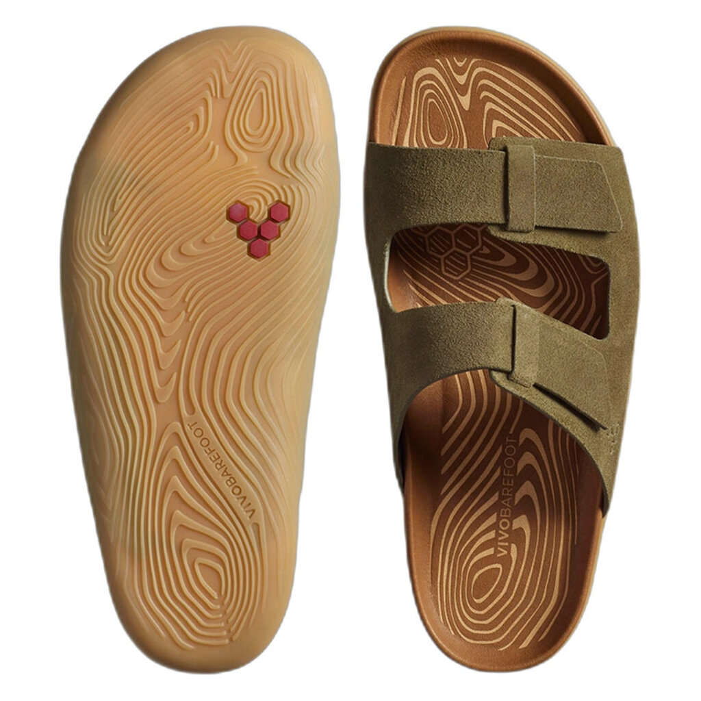 VIVO BAREFOOT WOMEN'S SENSUS YIN SLIDE-DARK OLIVE | BEND SHOE CO