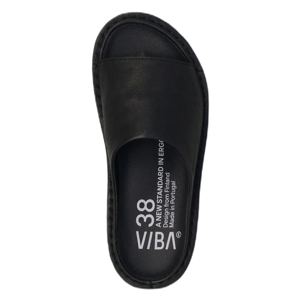 VIBAe SAINT TROPEZ LEATHER PRETO BLACK | BEND SHOE CO