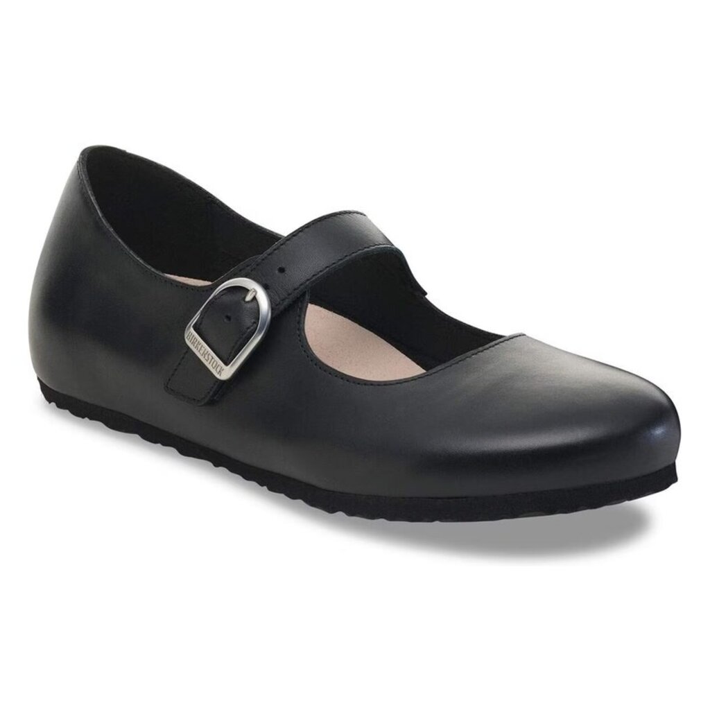 BIRKENSTOCK SANTA CLARITA LEATHER-BLACK | BEND SHOE CO