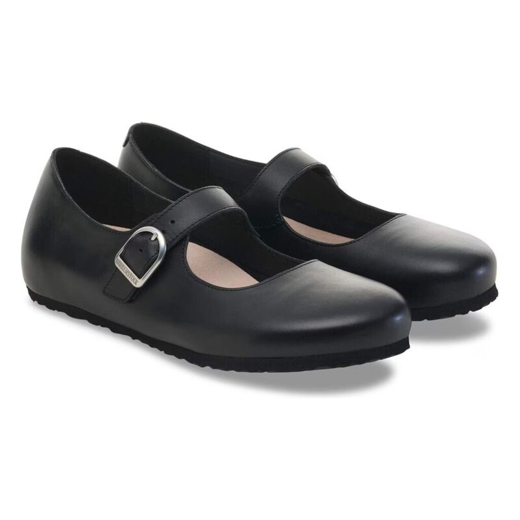 BIRKENSTOCK SANTA CLARITA LEATHER-BLACK | BEND SHOE CO