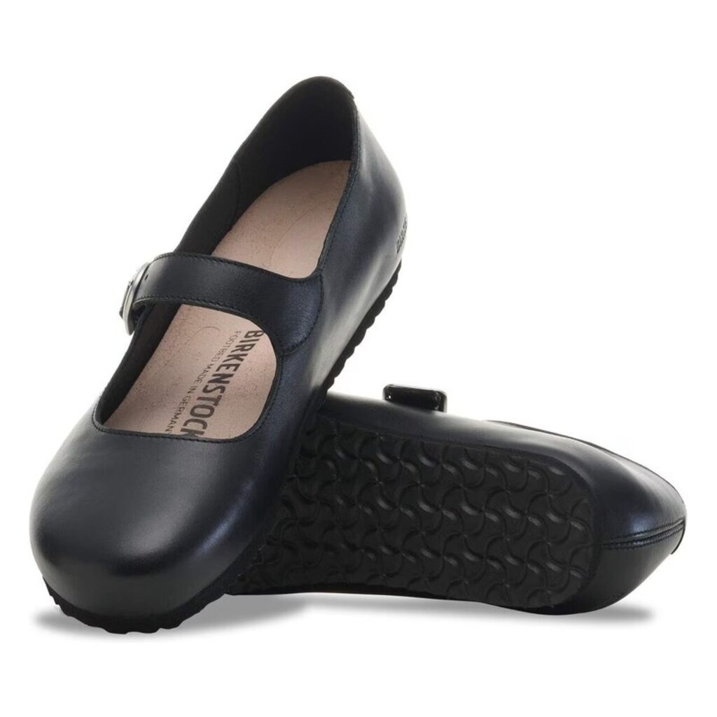 BIRKENSTOCK SANTA CLARITA LEATHER-BLACK | BEND SHOE CO