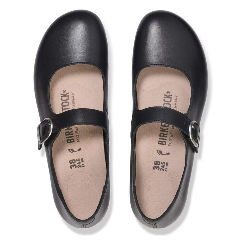 BIRKENSTOCK SANTA CLARITA LEATHER-BLACK | BEND SHOE CO