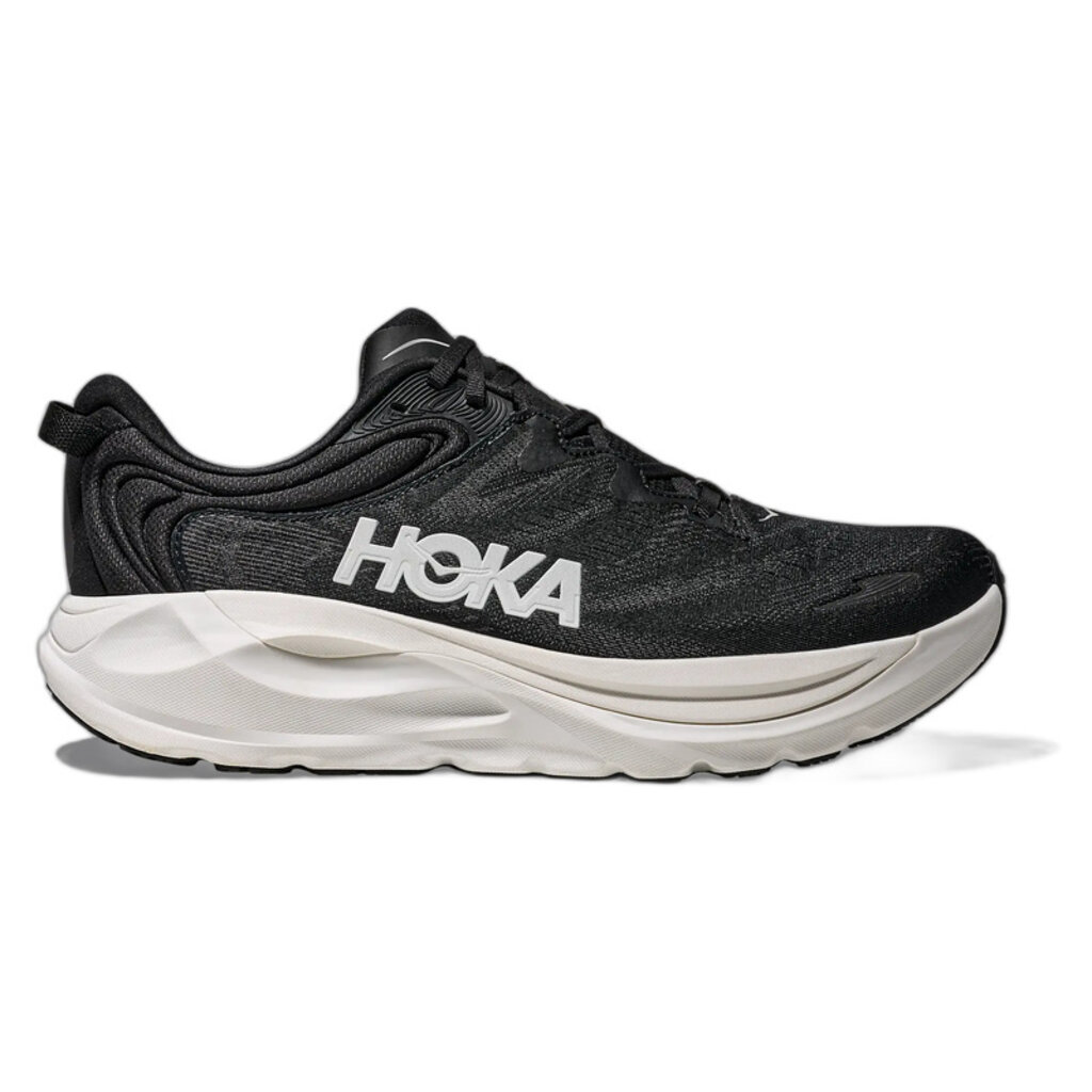 HOKA ONE ONE MEN'S GAVIOTA 6-BLACK/WHITE | BEND SHOE CO