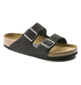 BIRKENSTOCK ARIZONA SOFT FOOTBED SUEDE LEATHER-VELVET GRAY