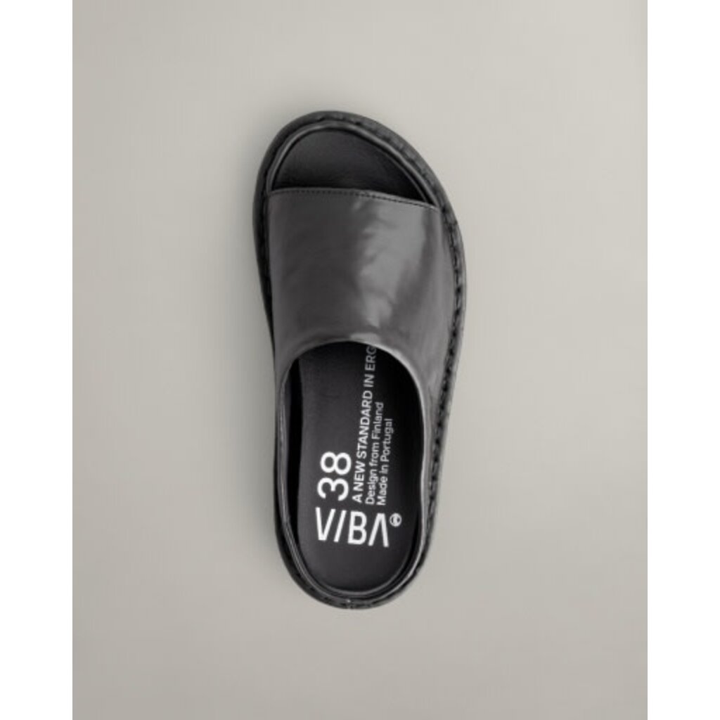 VIBAe SAINT TROPEZ LEATHER PRETO BLACK | BEND SHOE CO