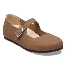BIRKENSTOCK SANTA CLARITA NUBUCK-DARK TEA