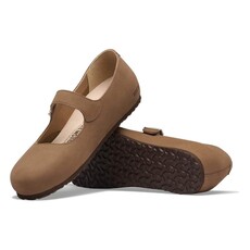 BIRKENSTOCK SANTA CLARITA NUBUCK-DARK TEA | BEND SHOE CO