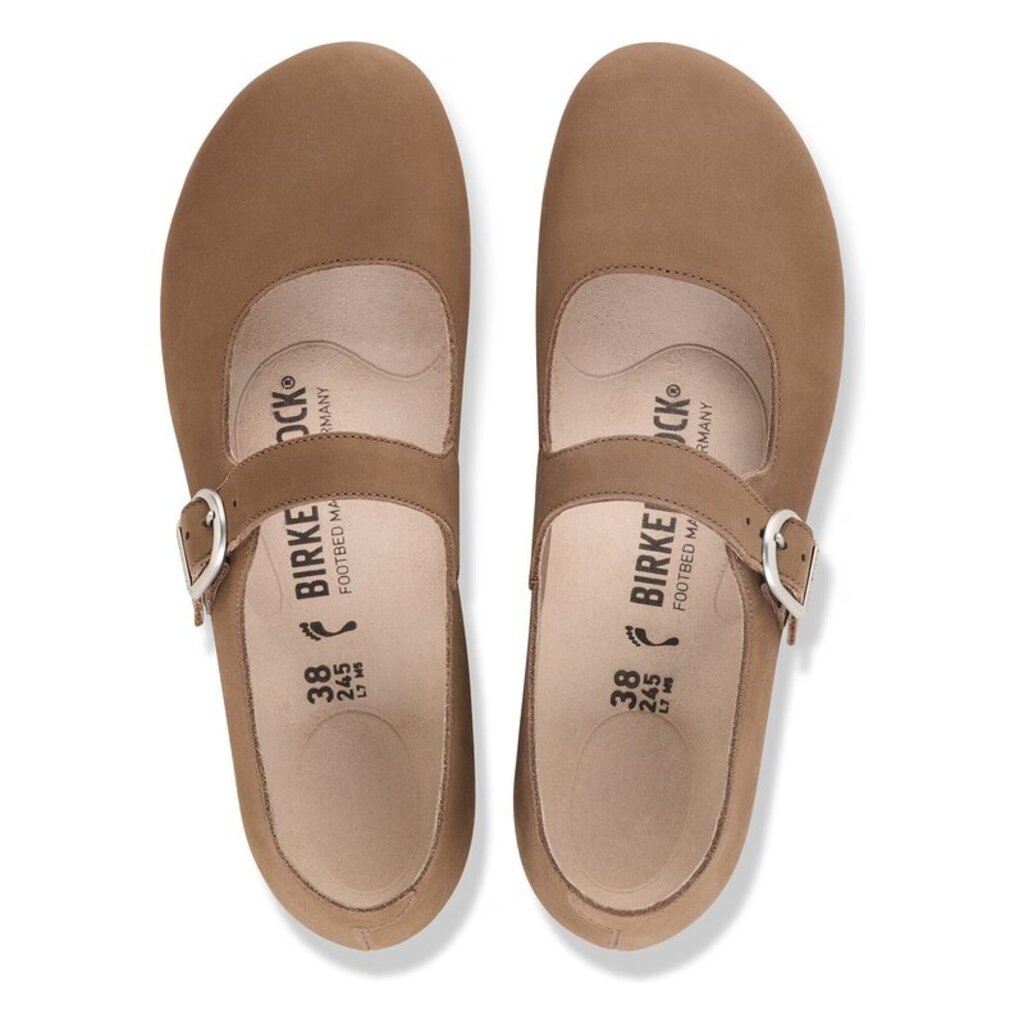 BIRKENSTOCK SANTA CLARITA NUBUCK-DARK TEA | BEND SHOE CO