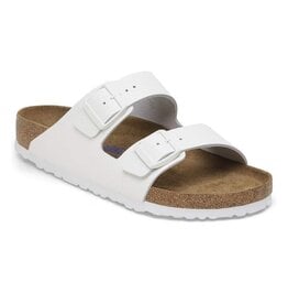 BIRKENSTOCK ARIZONA SOFT FOOTBED WHITE LEATHER