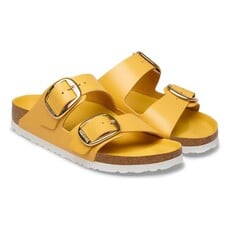 BIRKENSTOCK ARIZONA BIG BUCKLE HIGH SHINE LEATHER-OCHRE | BEND SHOE CO