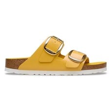 BIRKENSTOCK ARIZONA BIG BUCKLE HIGH SHINE LEATHER-OCHRE | BEND SHOE CO