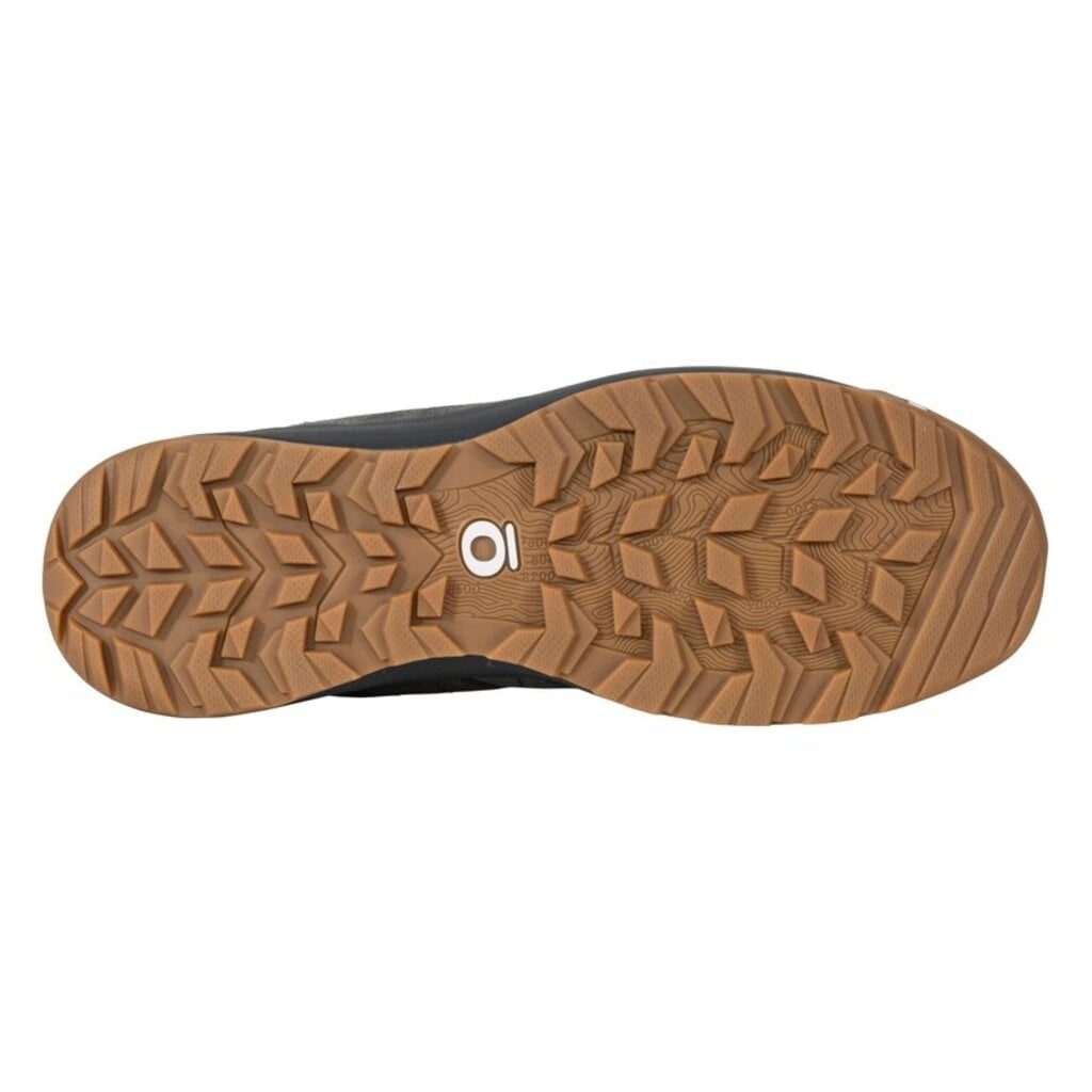 OBOZ MEN'S BOZEMAN II LOW LEATHER-CHARCOAL | BEND SHOE CO