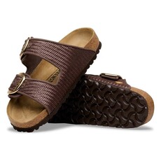 BIRKENSTOCK ARIZONA BIG BUCKLE CARAFE TEXTILE-RAFFIA | BEND SHOE CO