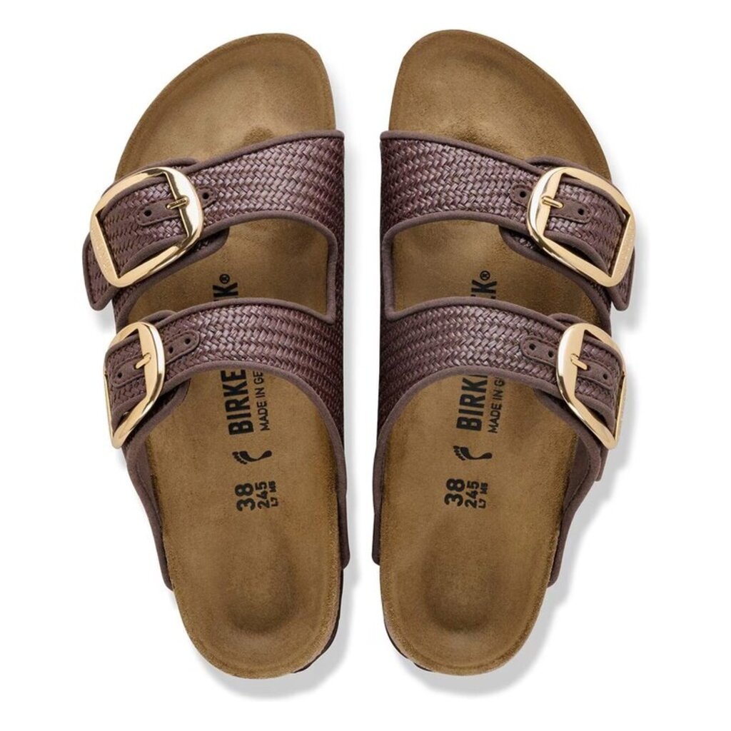BIRKENSTOCK ARIZONA BIG BUCKLE CARAFE TEXTILE-RAFFIA | BEND SHOE CO