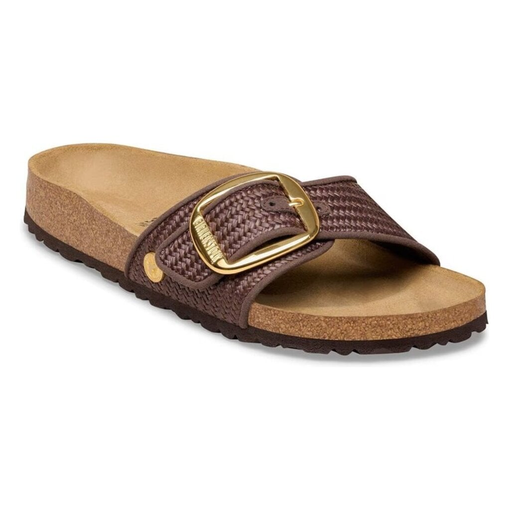 BIRKENSTOCK MADRID BIG BUCKLE CARAFE TEXTILE-RAFFIA | BEND SHOE CO