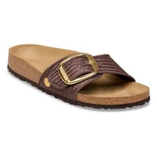 BIRKENSTOCK MADRID BIG BUCKLE CARAFE TEXTILE-RAFFIA | BEND SHOE CO